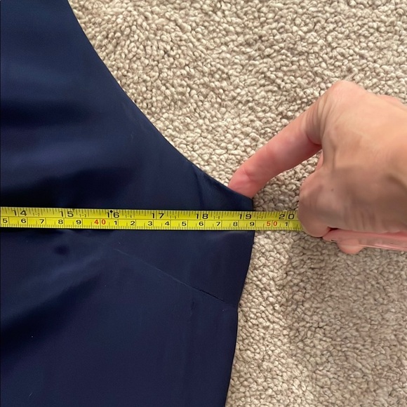 Trina Turk Midnight Blue Dress with Ivory Accents - Picture 4 of 6